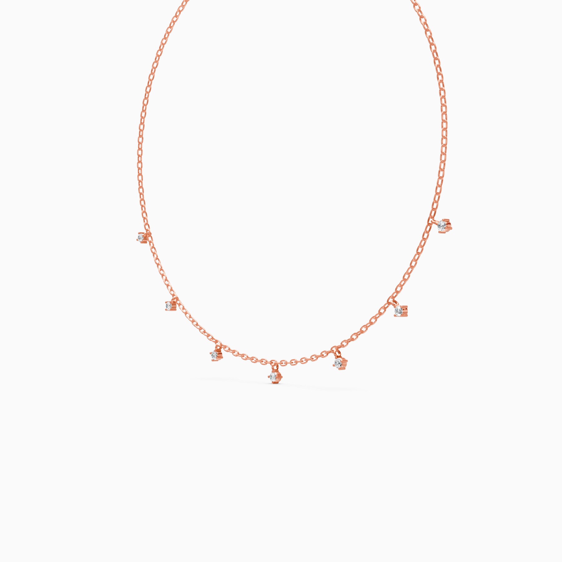 Twinkle Drops Lab Grown Diamond Necklace